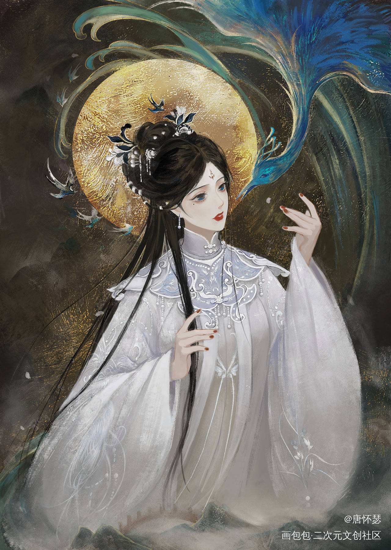 仙客_古风插画原创绘画作品