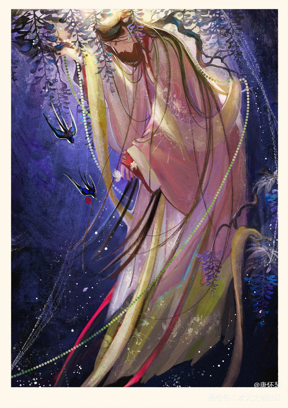 破土_古风插画绘画作品