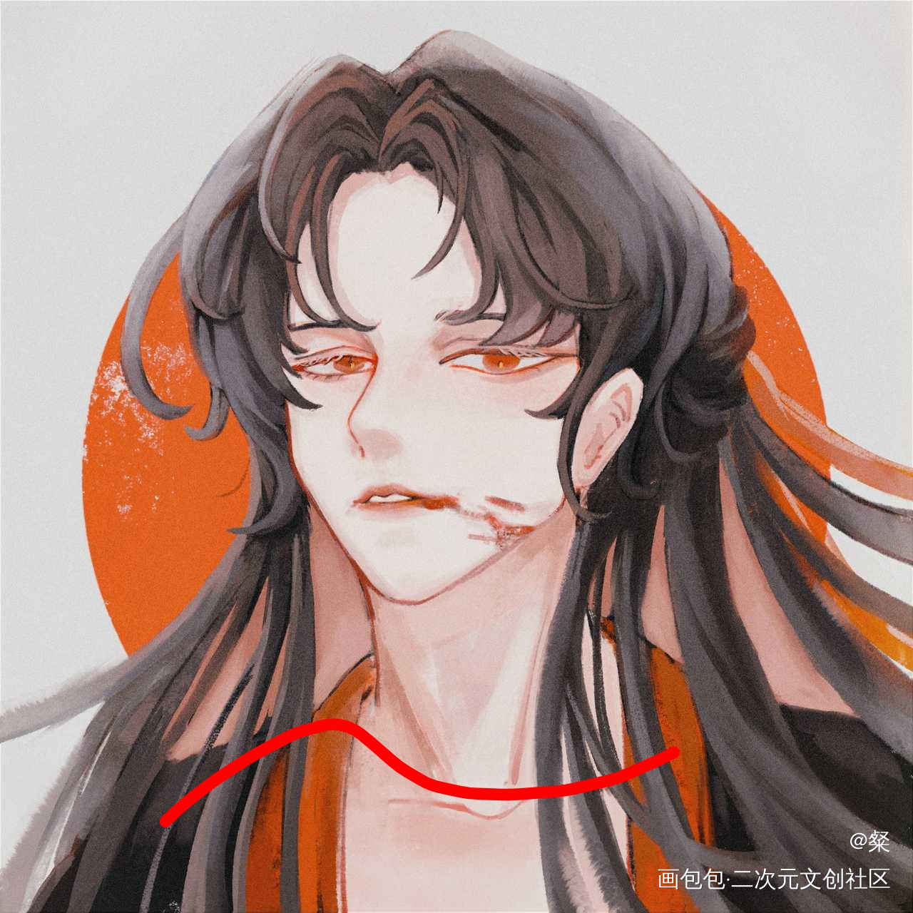 夷陵老祖_魔道祖师魏无羡约稿绘画作品