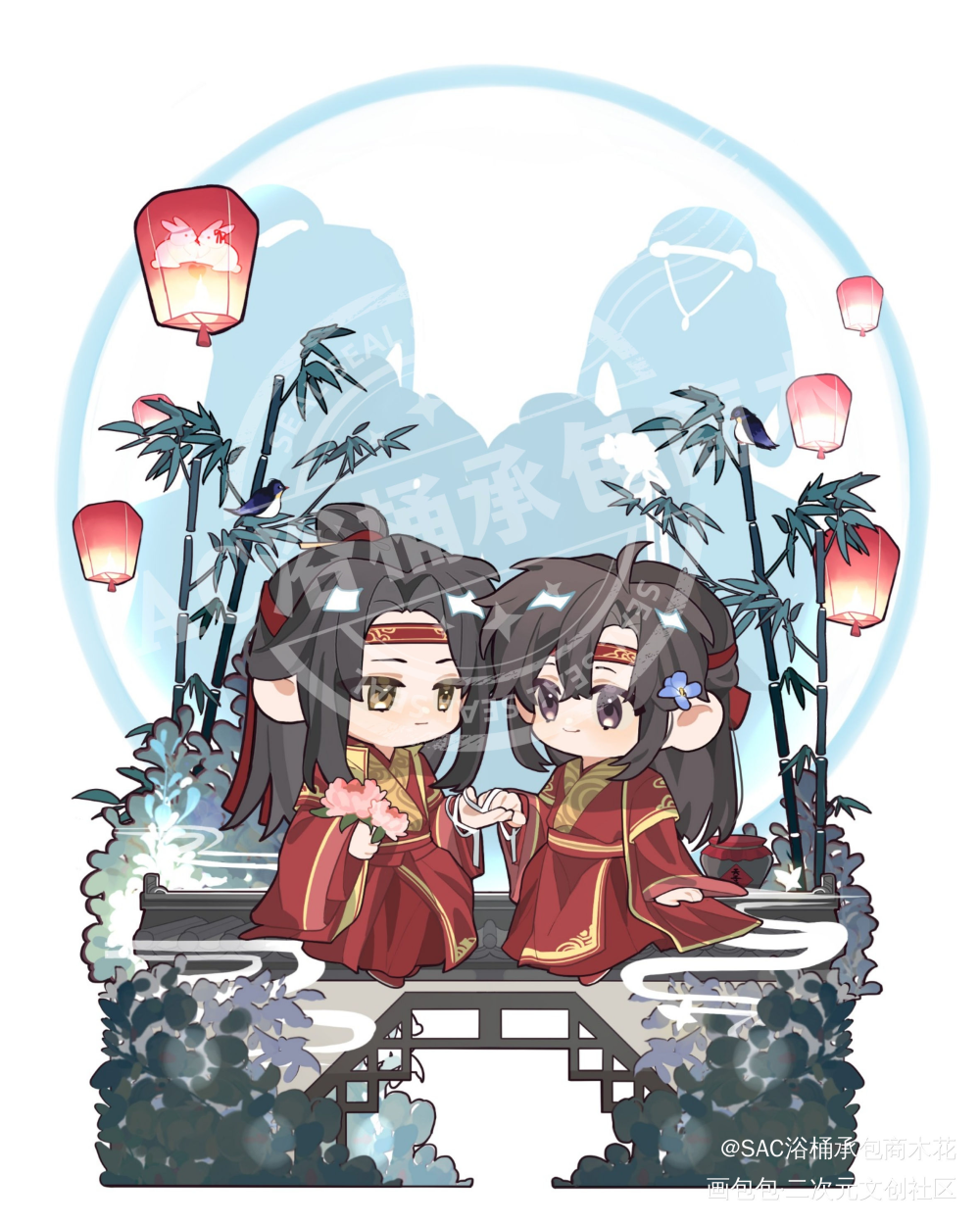 找金金约的稿纸_魔道祖师忘羡绘画作品