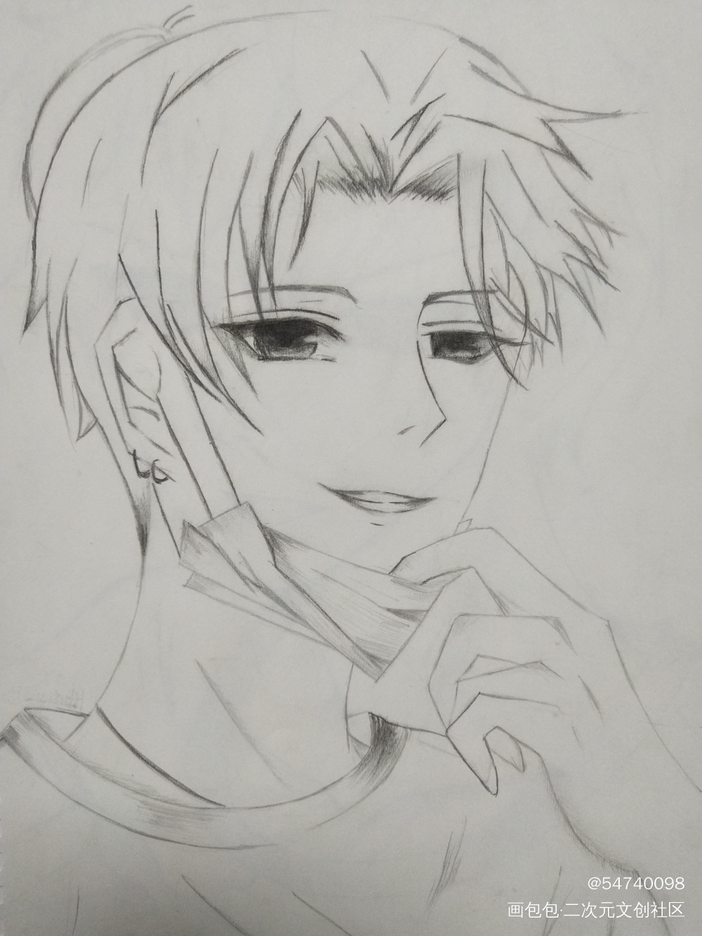 _伪装学渣贺朝手绘临摹绘画作品