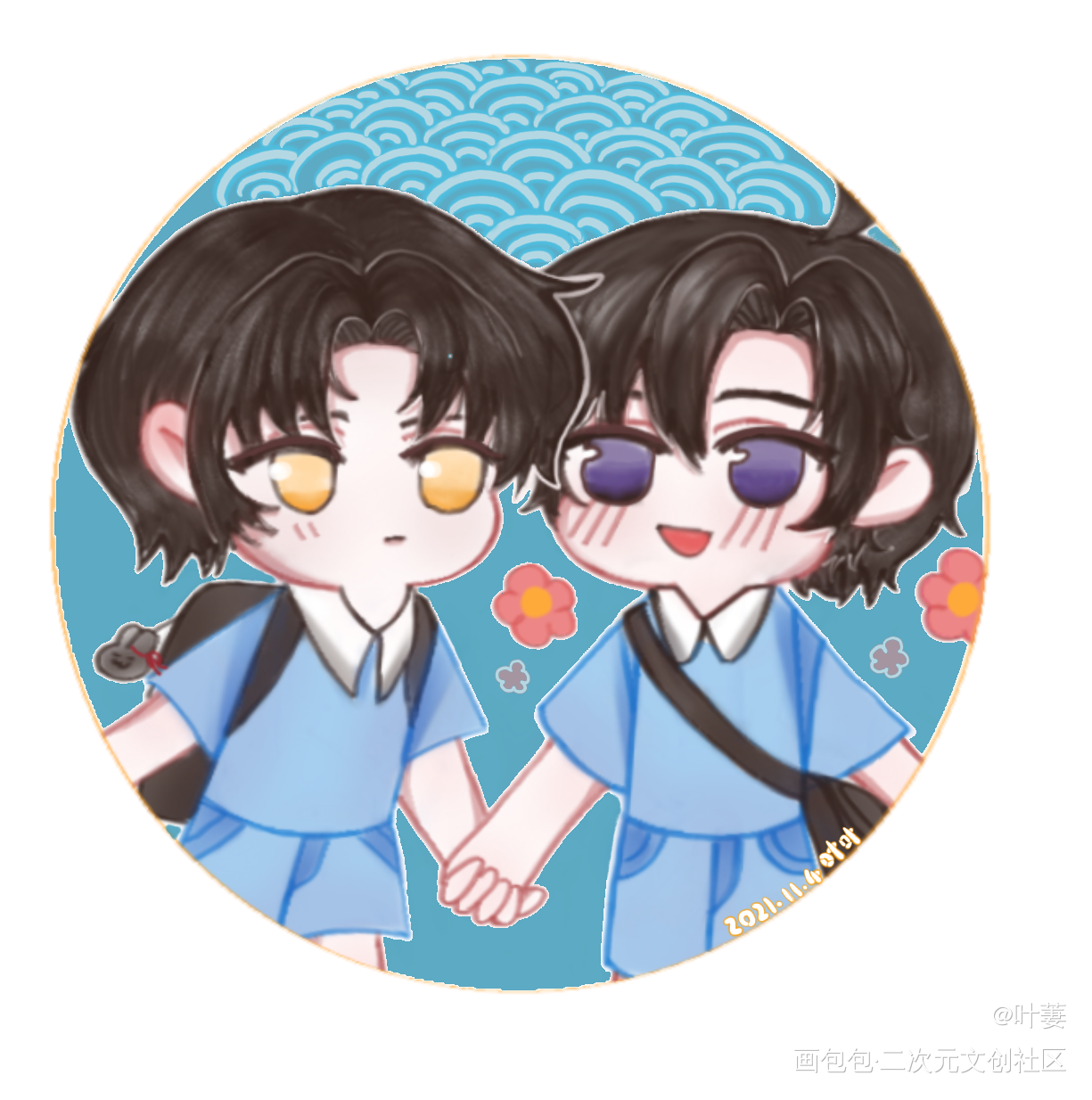 走咩~蓝二哥哥~_魔道祖师忘羡蓝忘机魏无羡平涂我要上首推同人绘画作品