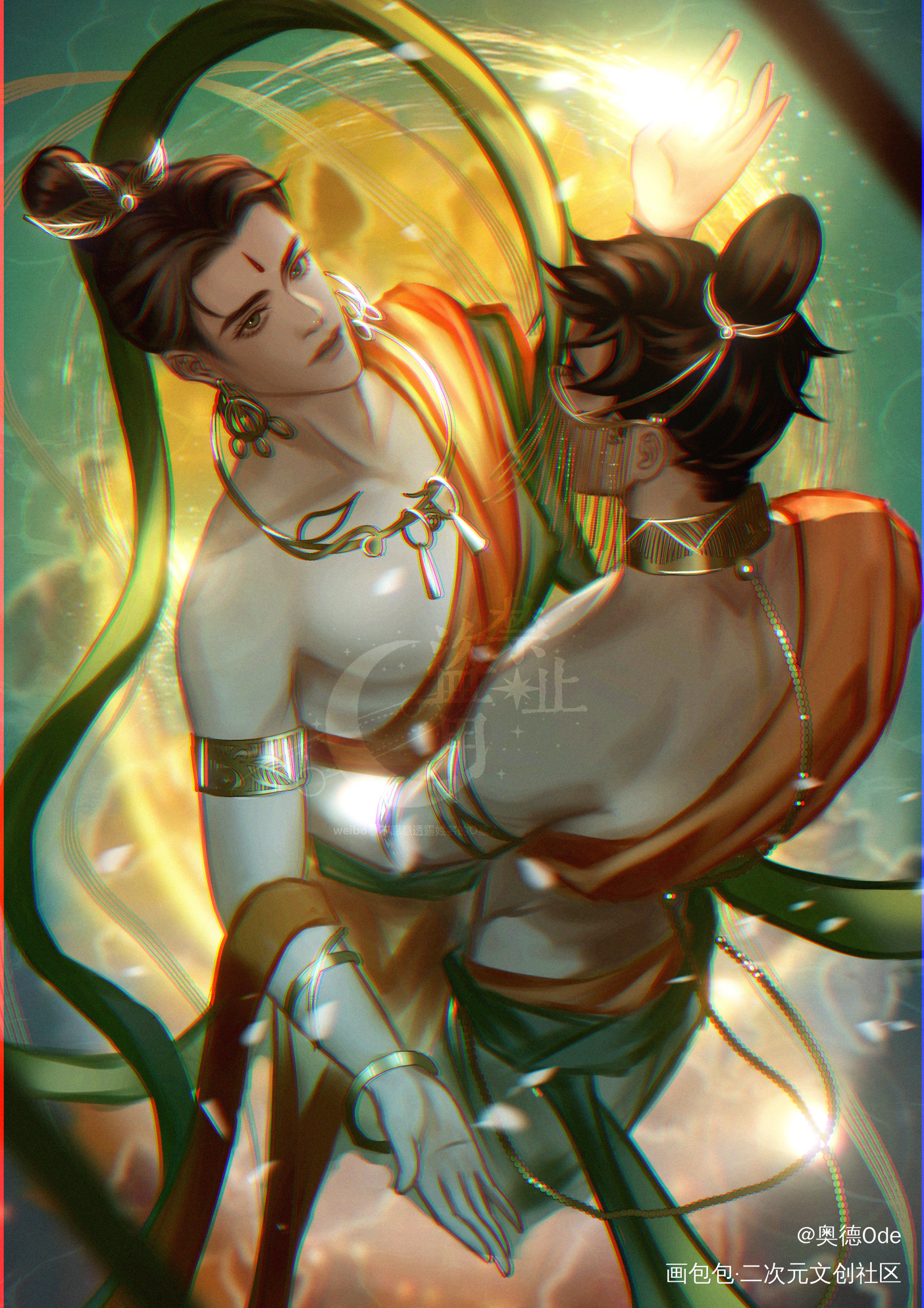 顾青裴1104生日快乐_针锋对决188男团原顾顾青裴原炀插画同人绘画作品