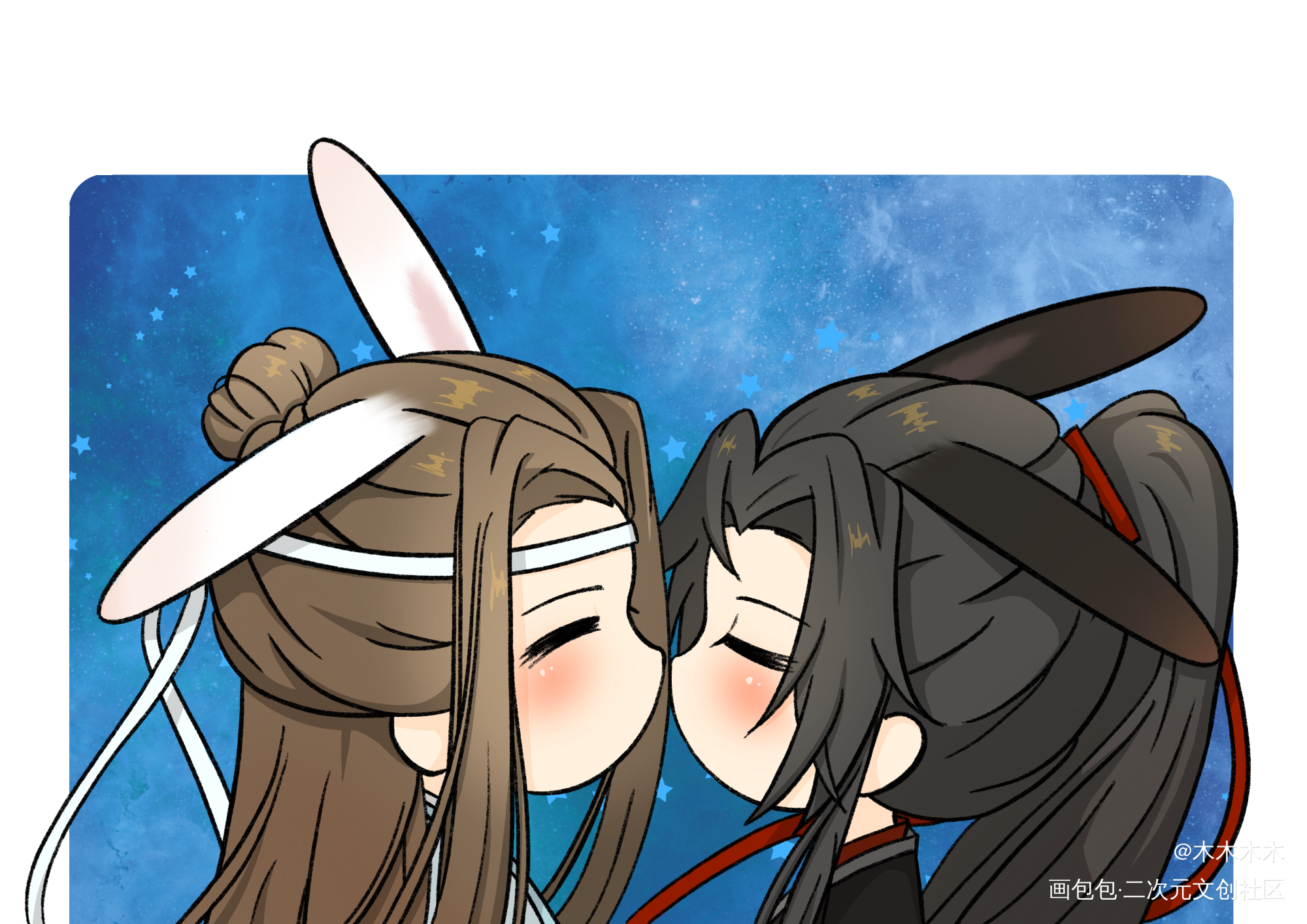 忘羡_魔道祖师忘羡Q版绘画作品