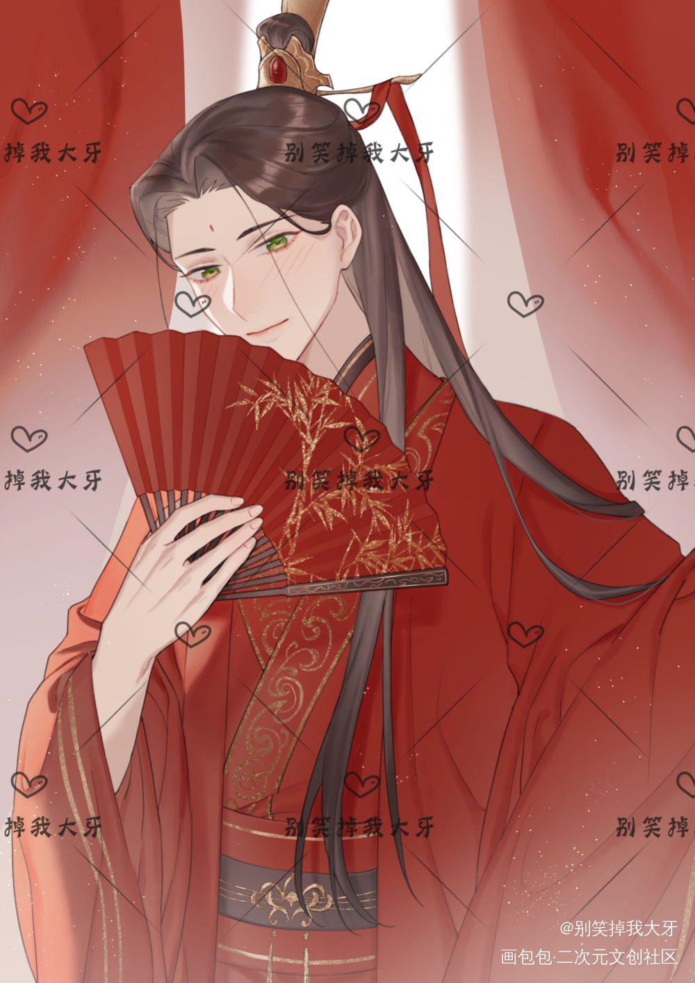 冰河，乖！_人渣反派自救系统冰秋立绘古风绘画作品