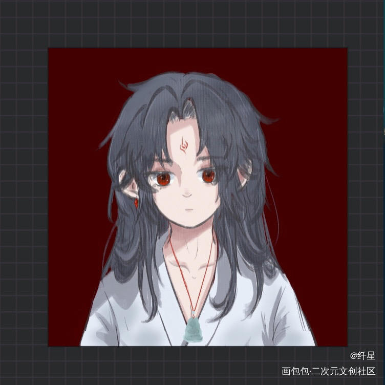 小冰_人渣反派自救系统洛冰河绘画作品
