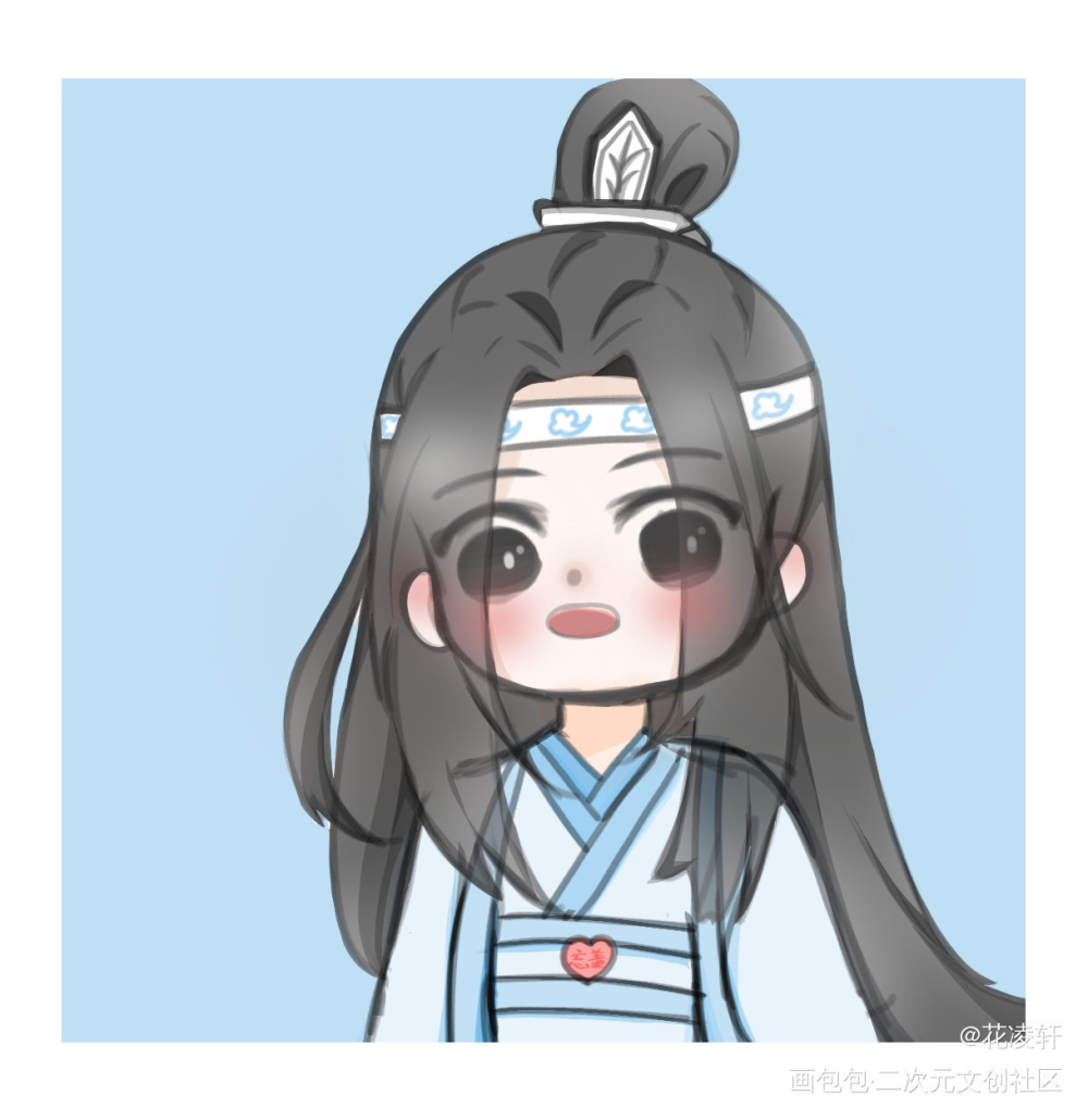 忘机！_魔道祖师蓝忘机绘画作品