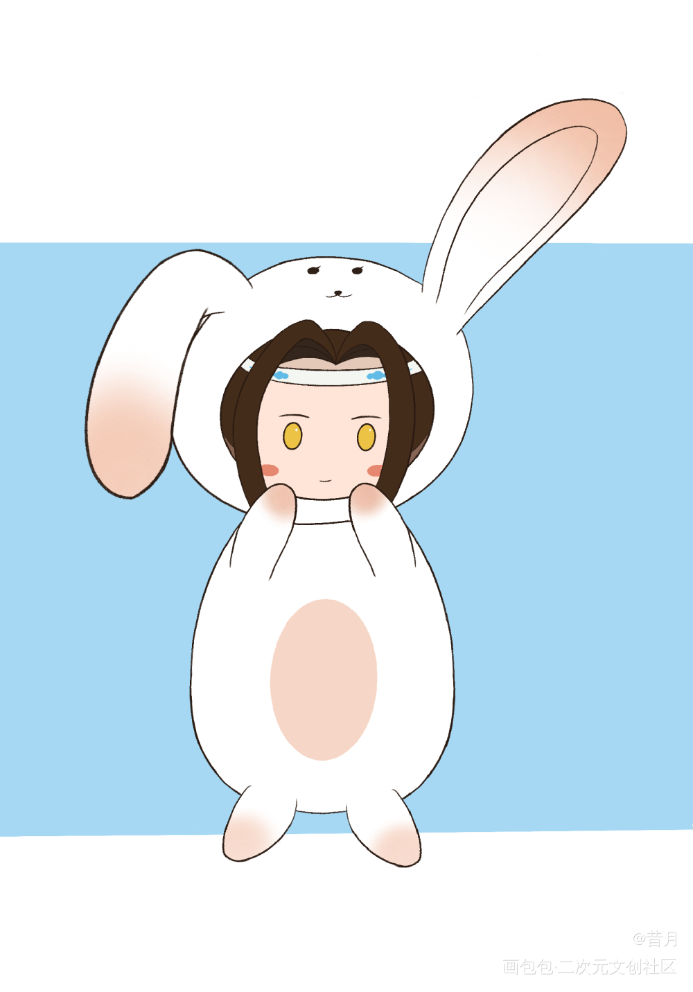 卖萌叽_魔道祖师忘羡蓝忘机Q版绘画作品