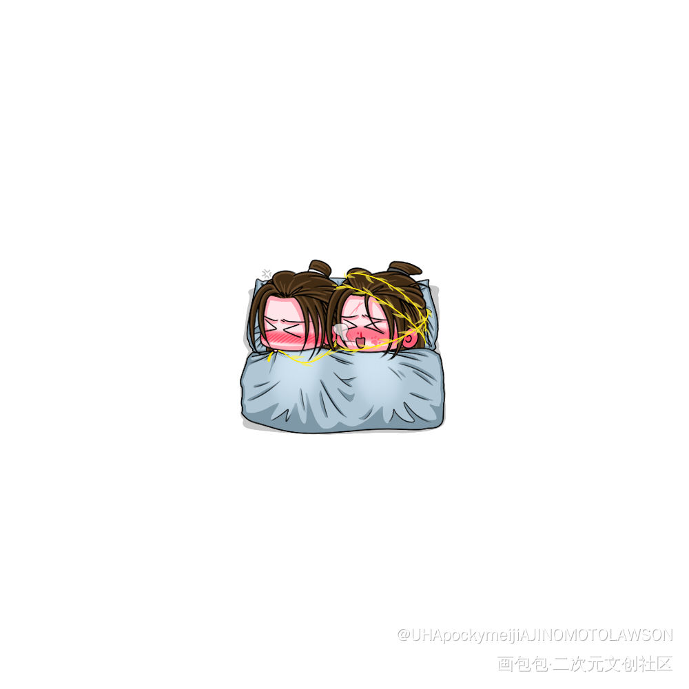 天问:看来今晚又得值夜班了。。_二哈和他的白猫师尊燃晚墨燃楚晚宁Q版绘画作品
