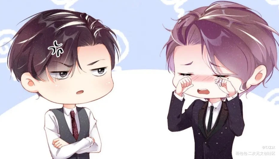 「中国黎朔」＆「外国锦辛」_谁把谁当真妹叔原创绘画作品