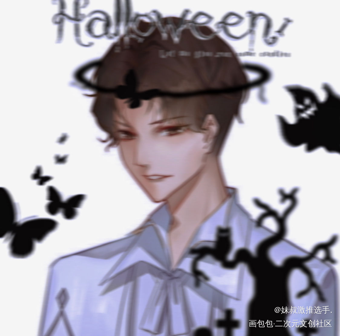 _谁把谁当真188男团妹叔手绘平涂绘画作品