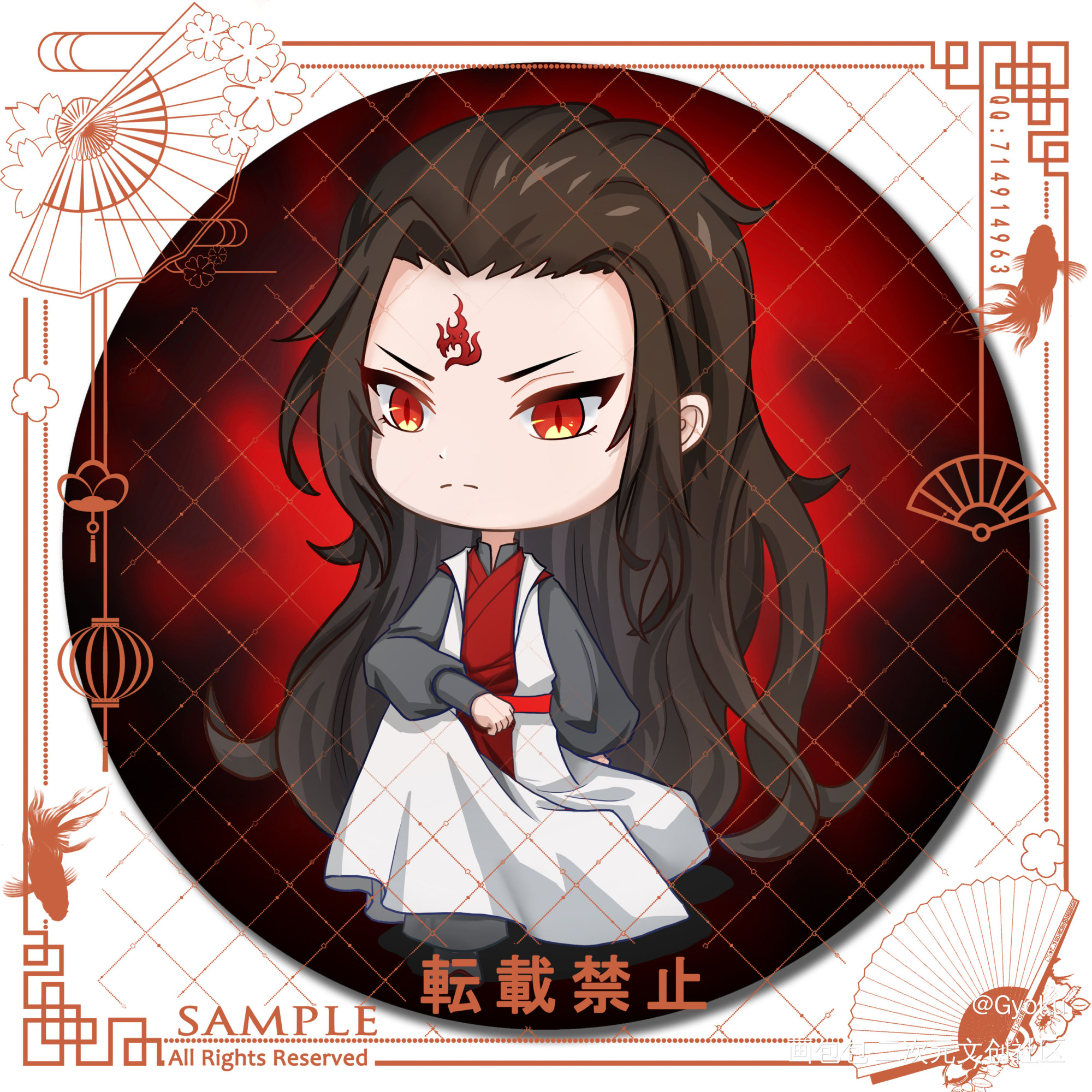 冰哥_人渣反派自救系统洛冰河古风厚涂Q版头像同人我要上首页约稿板绘绘画作品