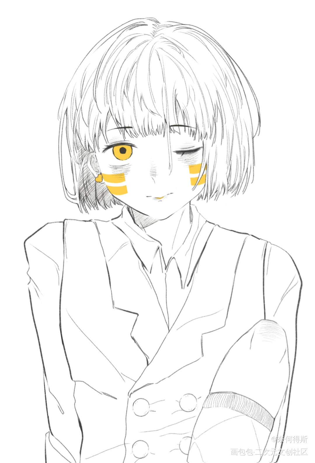 夫妻相_摩尔庄园库奈梦女绘画作品