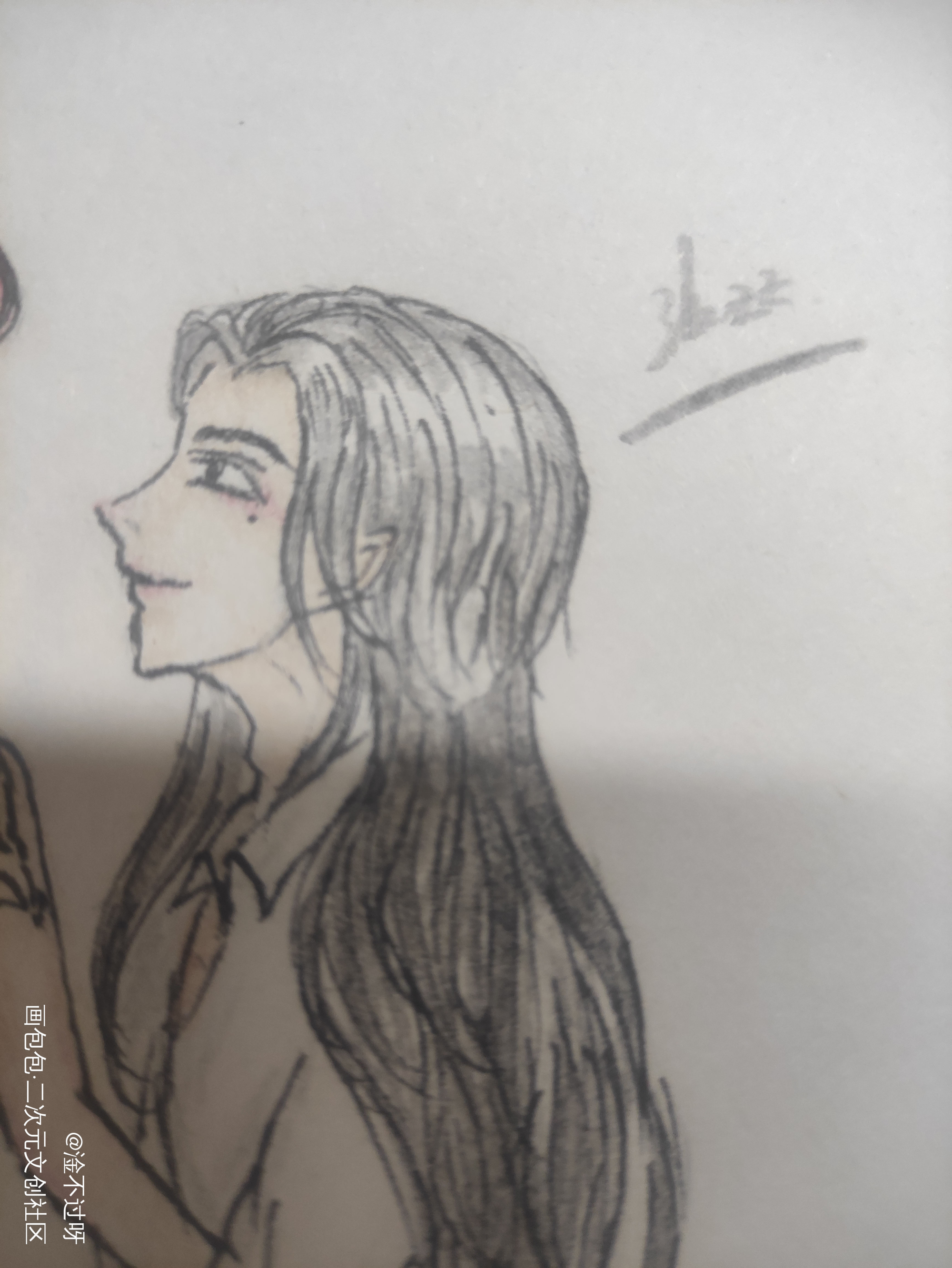 长发的大鹅大鹅_娘娘腔188男团群秀李程秀邵群手绘万圣节绘画绘画作品