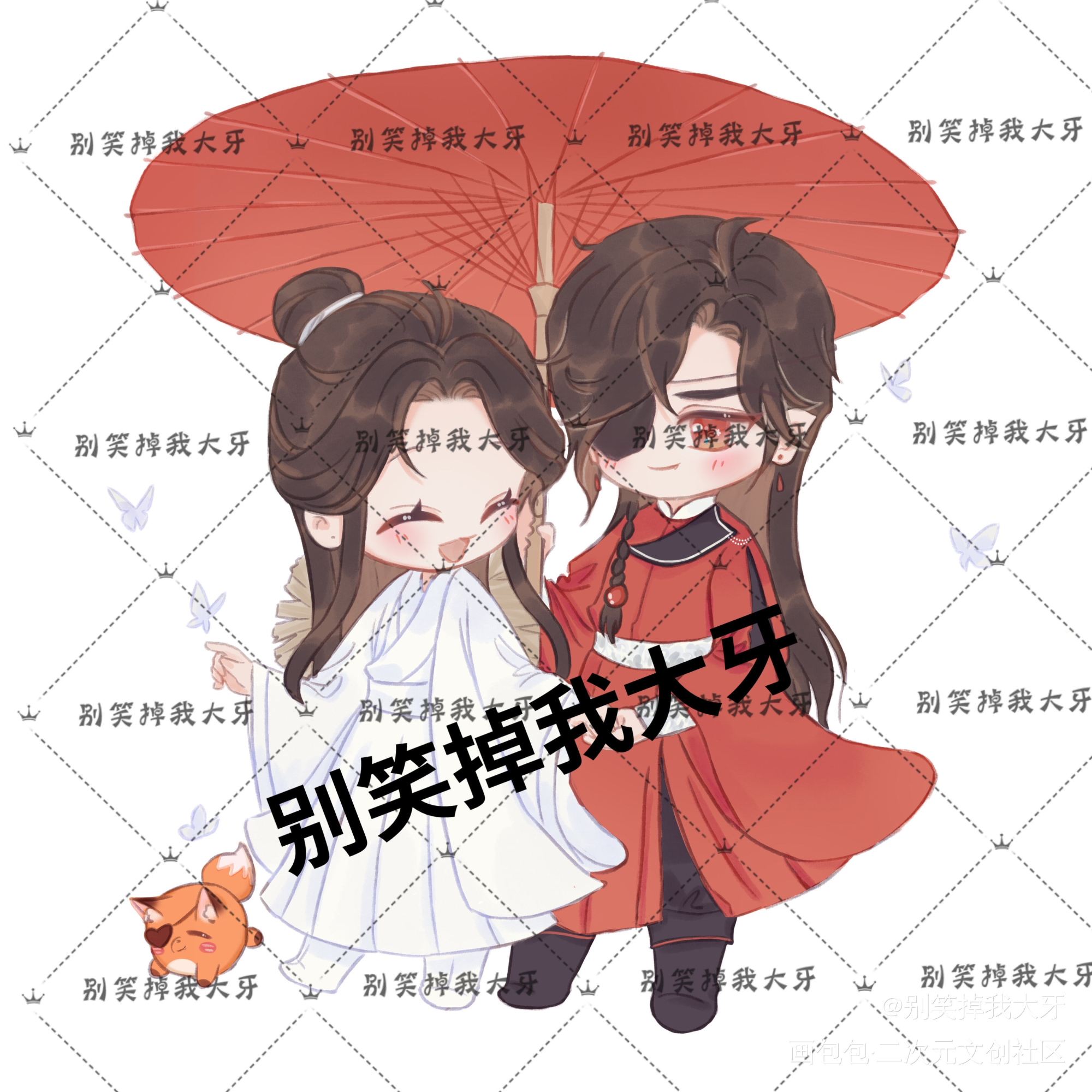 花怜_天官赐福花怜Q版绘画作品