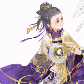 一梦江湖太阴古风绘画作品
