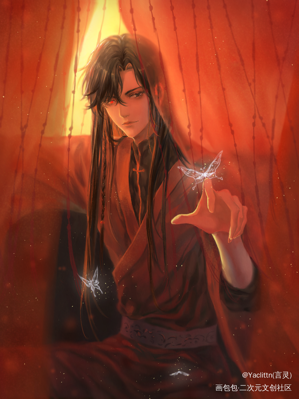 花花_天官赐福花城绘画作品