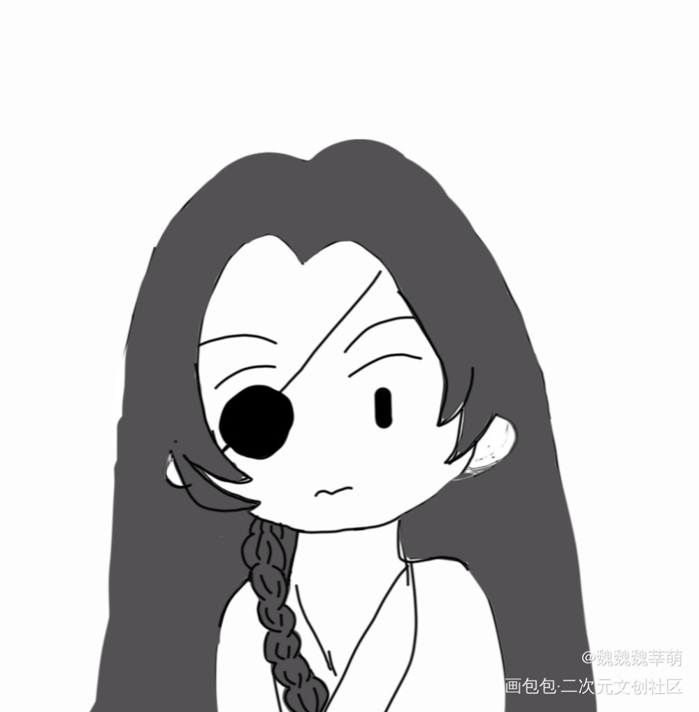 上色上到一半就不想上了_天官赐福Q版绘画作品