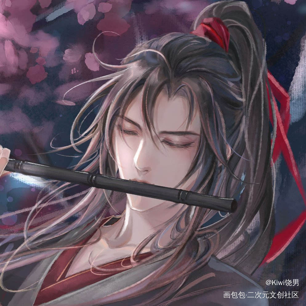 《无羡人间春风客》曲绘_魔道祖师忘羡蓝忘机魏无羡绘画作品