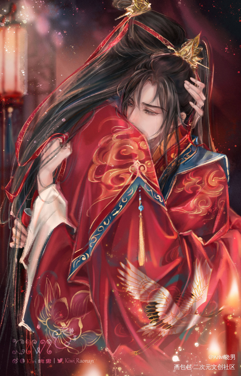 忘羡《归宿》_魔道祖师忘羡蓝忘机魏无羡绘画作品