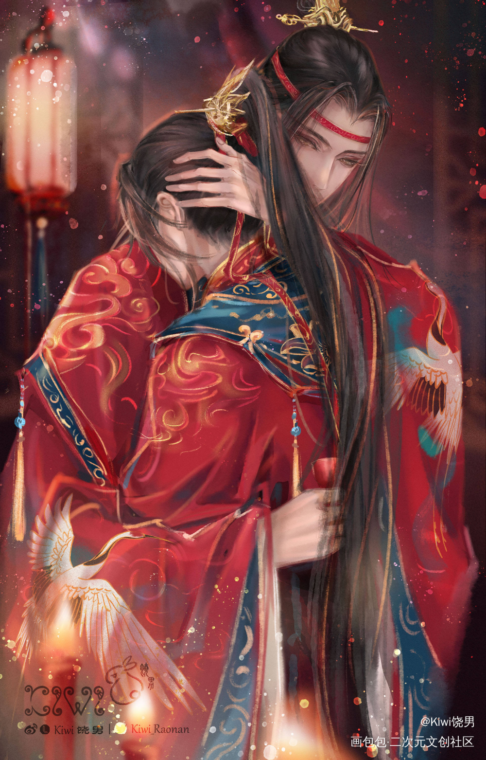 忘羡《归宿》_魔道祖师忘羡蓝忘机魏无羡绘画作品