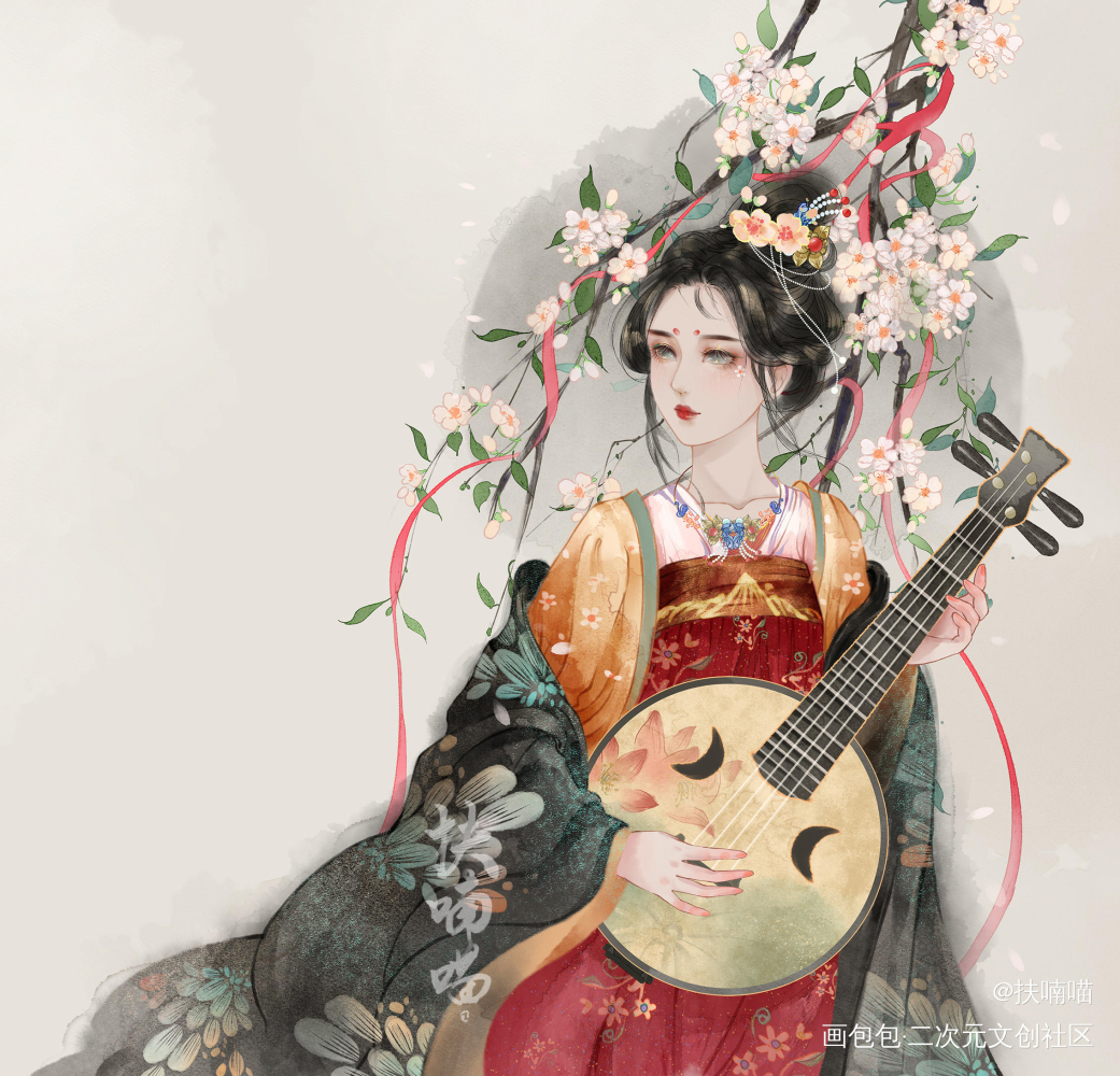 古风原创插画_古风美人绘画作品