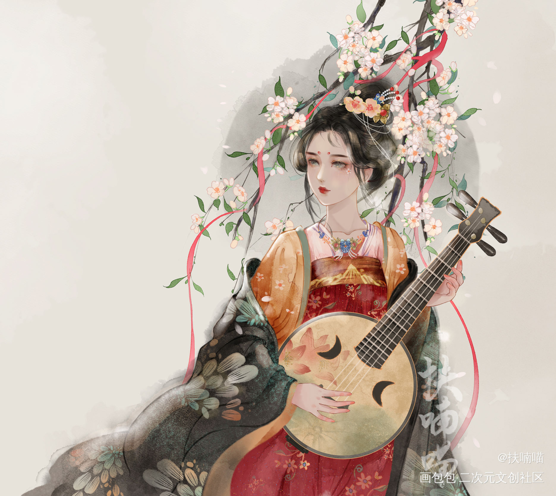 古风原创插画_古风美人绘画作品