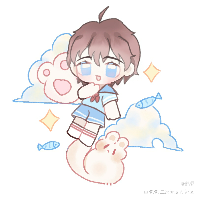一只秀秀_娘娘腔188男团李程秀Q版指绘二次元绘画作品