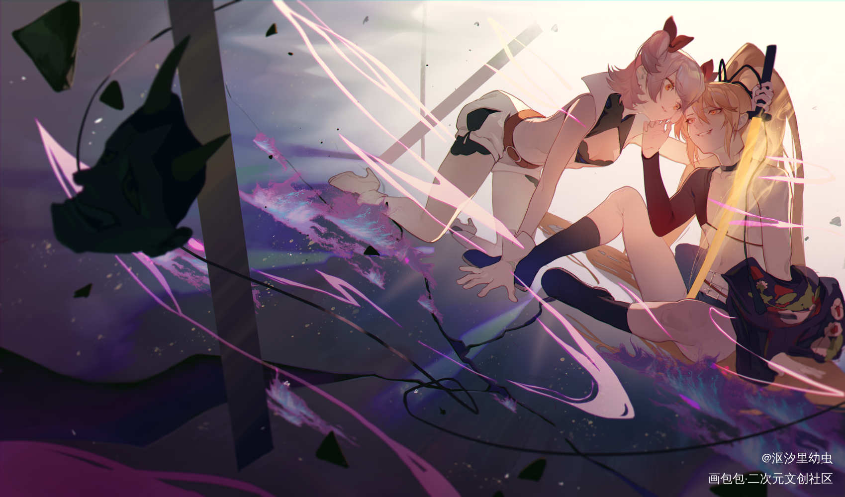 Knife_VOCALOID镜音双子绘画作品