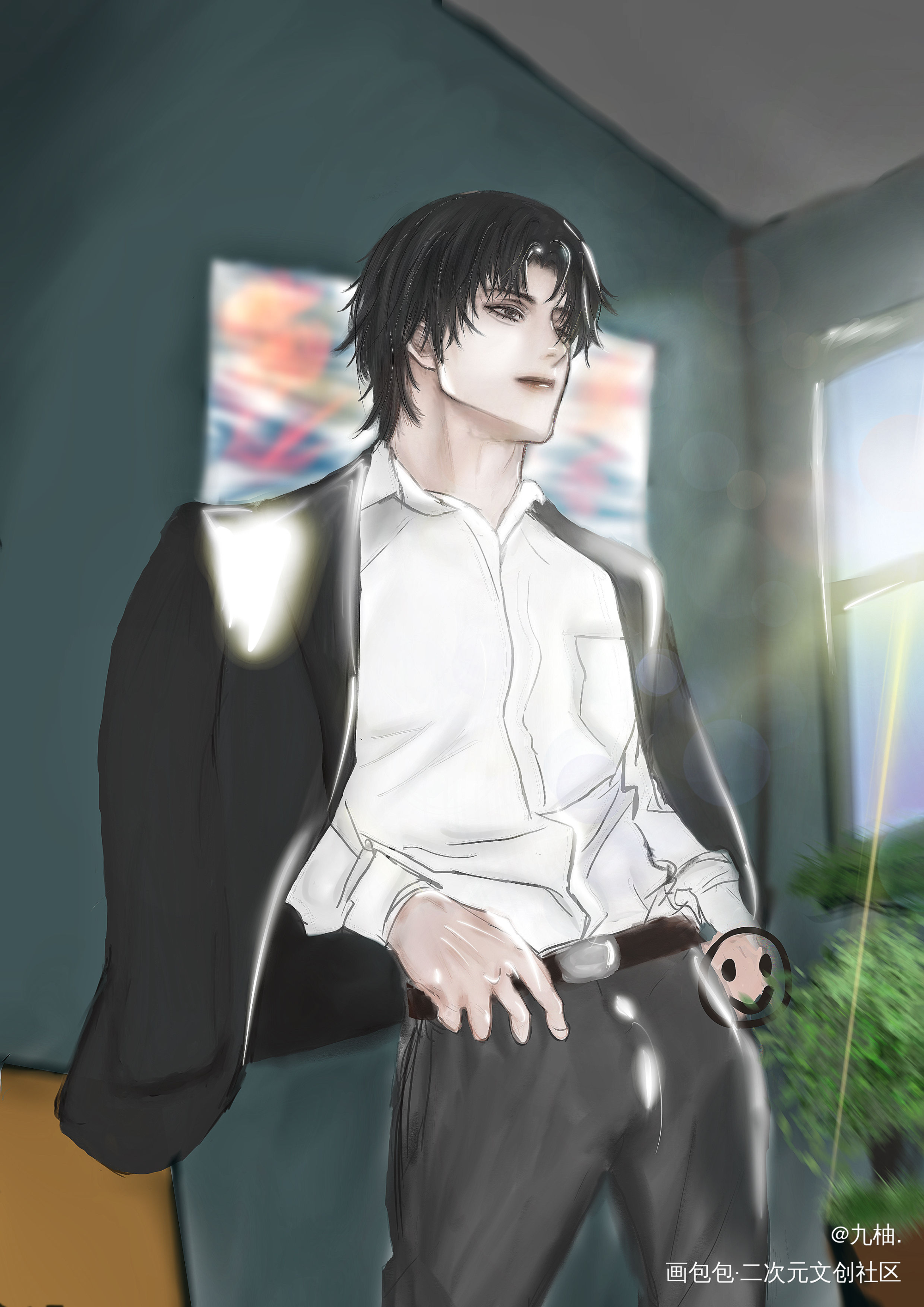 总裁洛羿_附加遗产188男团洛羿绘画作品