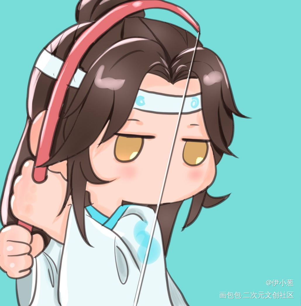 独钓羡羡的含光君_魔道祖师忘羡绘画作品