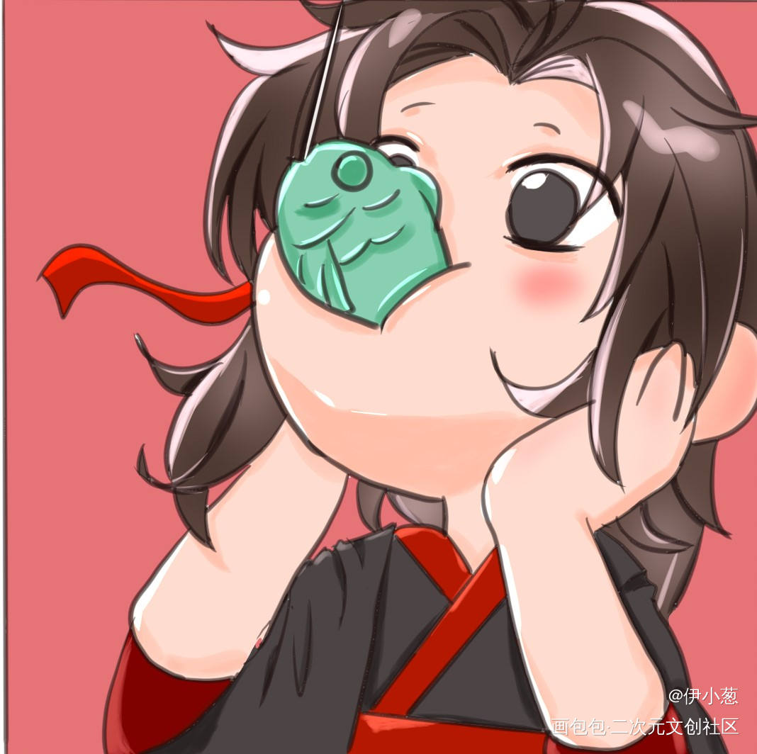独钓羡羡的含光君_魔道祖师忘羡绘画作品