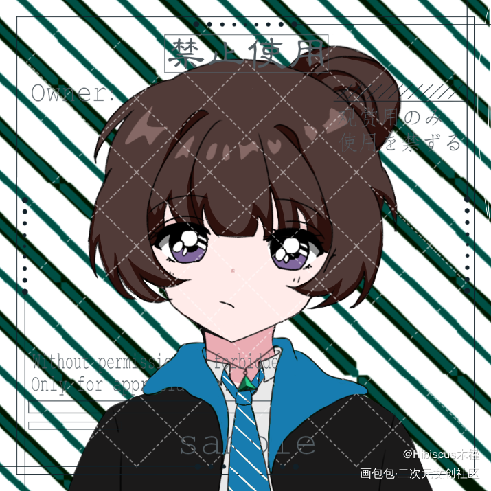 晒晒孩子_白菜约稿约稿oc绘画作品
