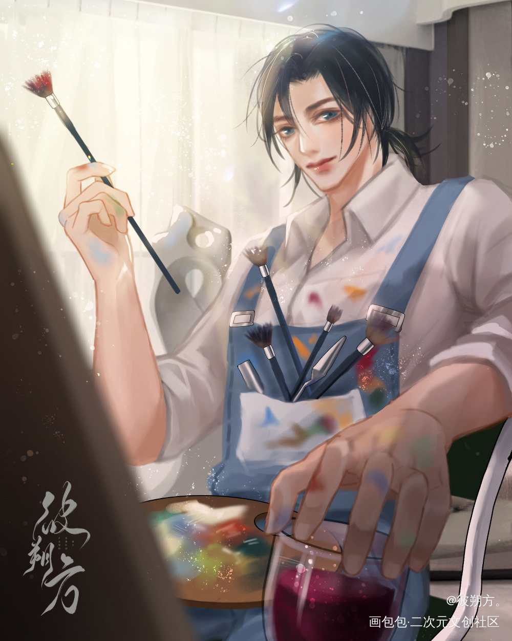 xqgg画画_我只喜欢你的人设夏习清绘画作品