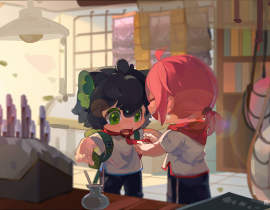 小黑上学啦！！！_绘画作品