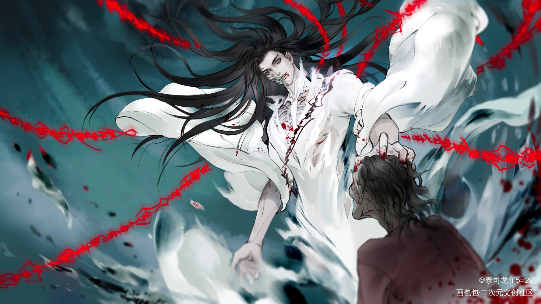 烈火浇愁_烈火浇愁绘画作品