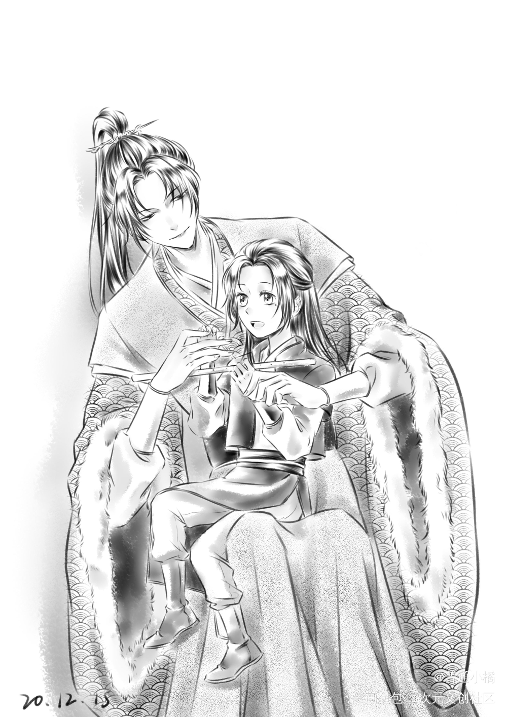 关于一个后悔的决定_杀破狼长顾长庚顾昀古风板绘绘画作品