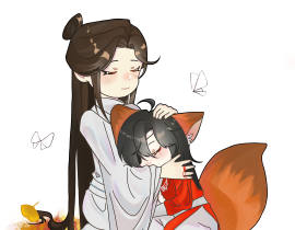 道士哥哥和他的小狐狸_绘画作品