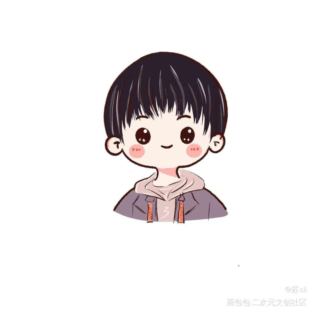 李简Q版和口罩例图_你却爱着一个傻逼188男团李简Q版约稿绘画作品