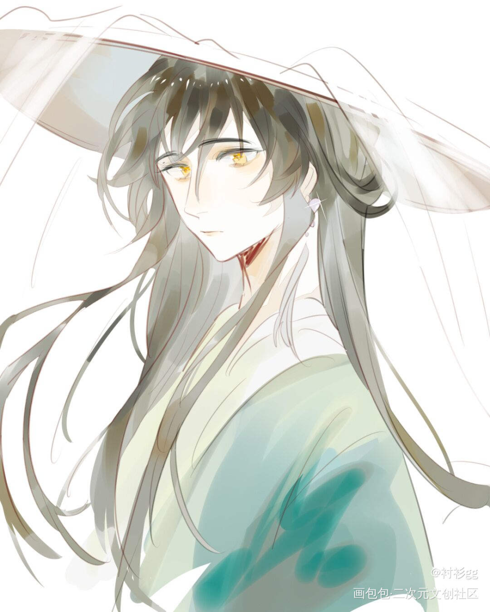 一些我的oc和亲友的oc_安榭祝余平涂宿乱星祝安blococ绘画作品