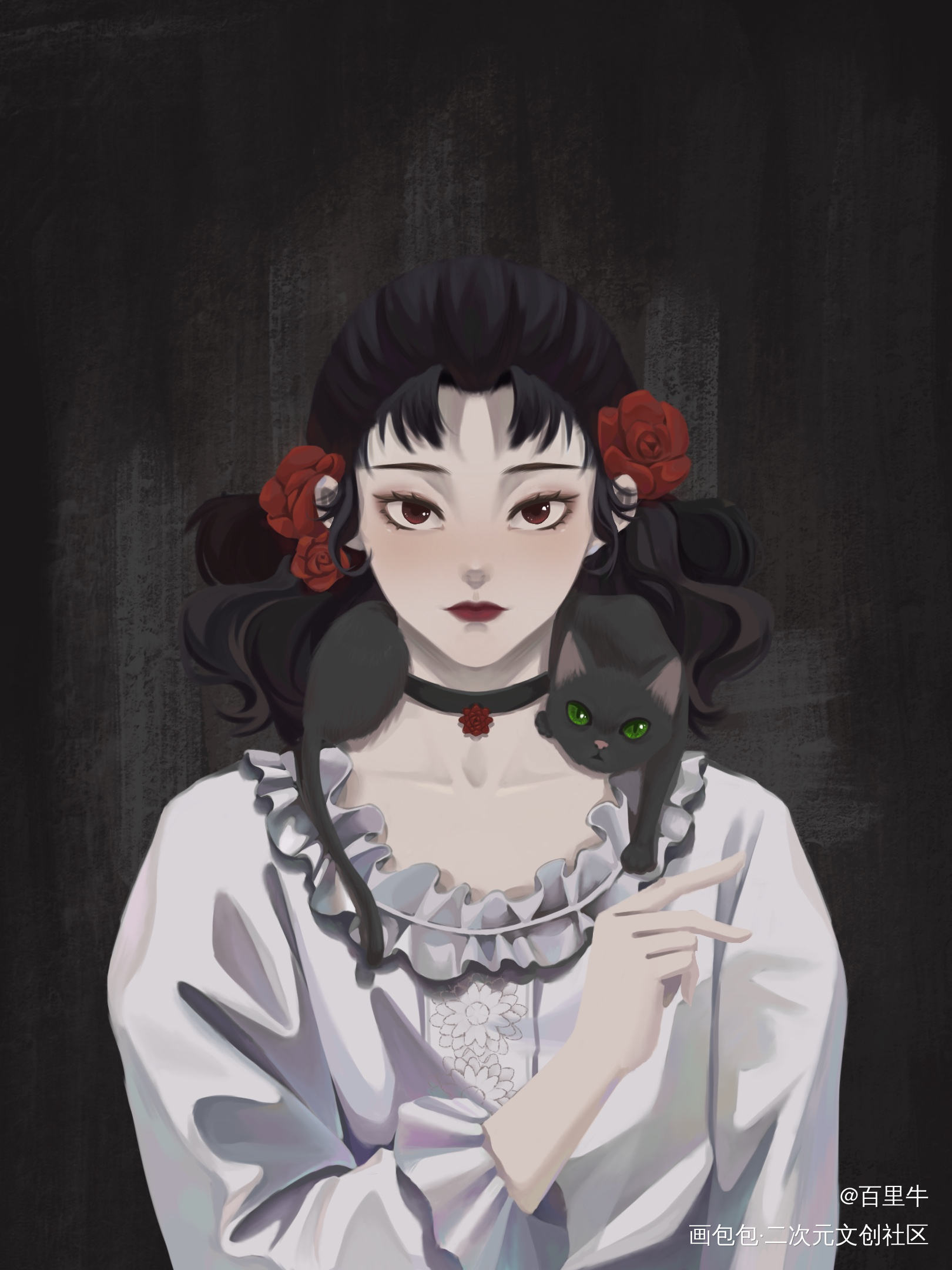 稿子_厚涂平涂约稿绘画作品