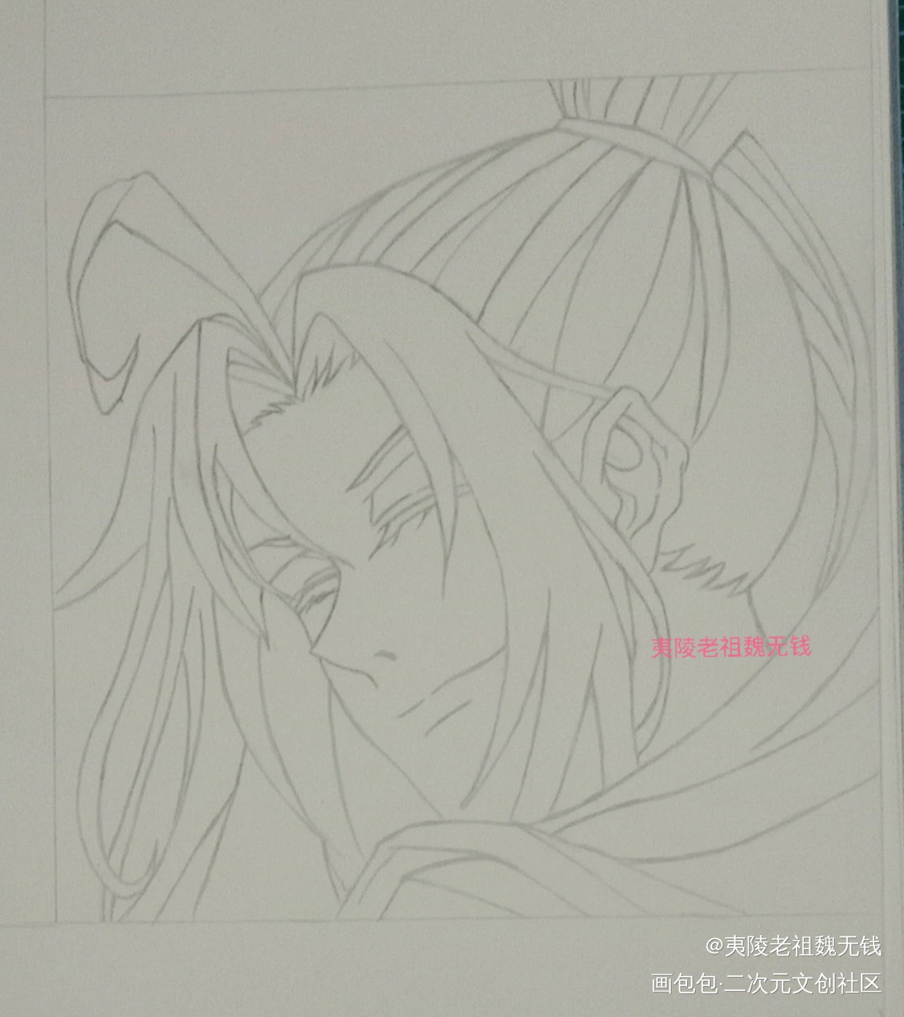 魏婴_魔道祖师忘羡魏无羡手绘绘画作品