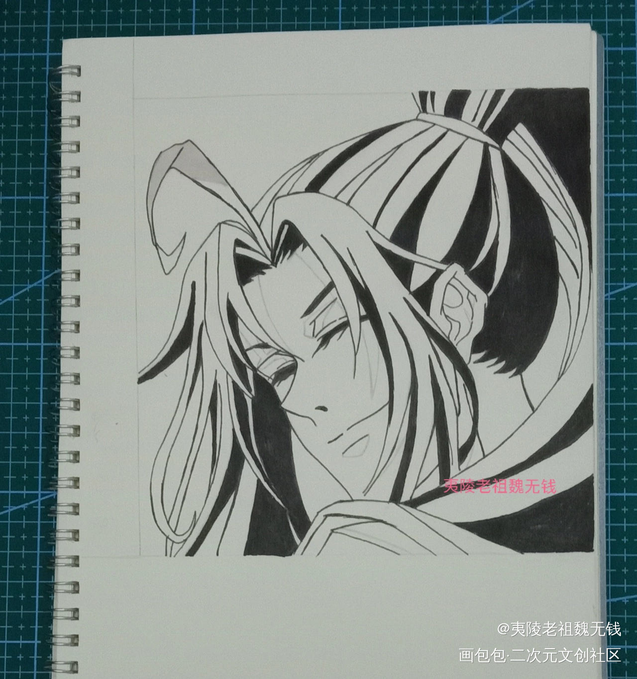 魏婴_魔道祖师忘羡魏无羡手绘绘画作品