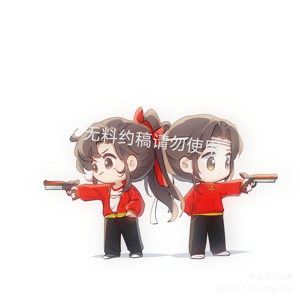 忘羡运动会_魔道祖师忘羡绘画作品