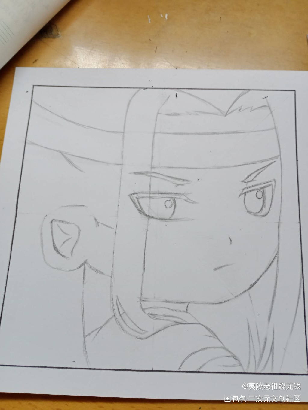 这个忘机一点不Q_魔道祖师忘羡蓝忘机手绘绘画作品