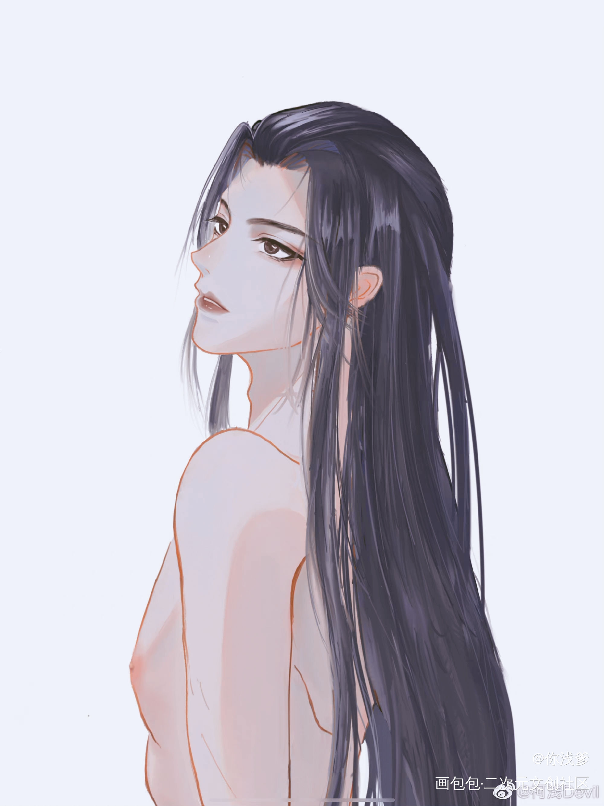 楚晚宁_二哈和他的白猫师尊绘画作品