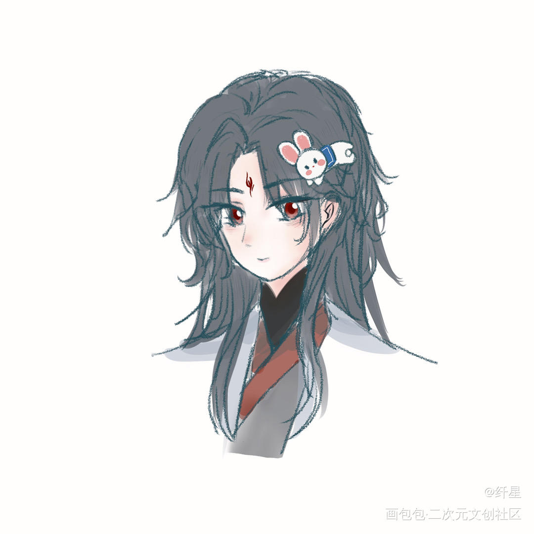 小冰_人渣反派自救系统洛冰河绘画作品