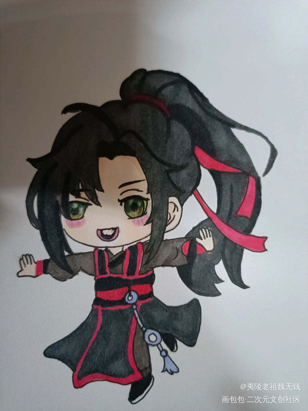 魔道祖师手绘可爱图片