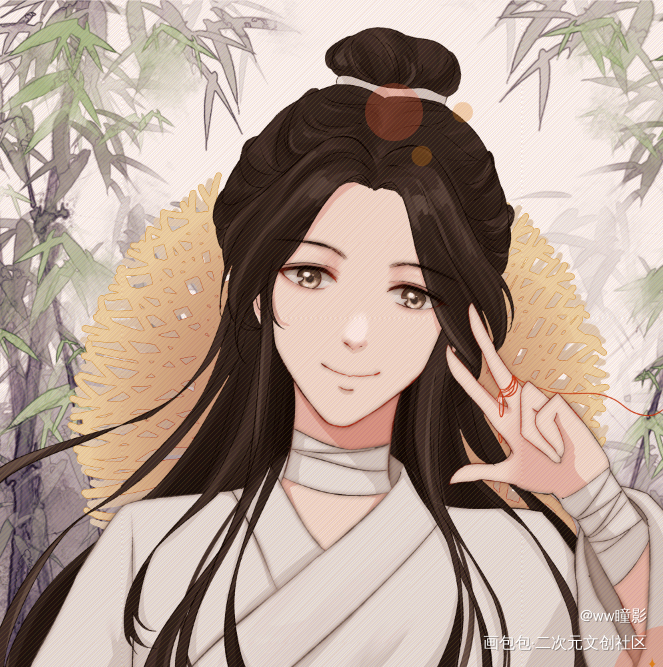 怜怜_天官赐福花怜古风绘画作品