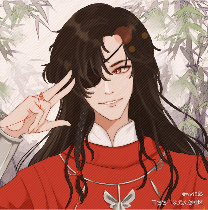 花花～对应之前的怜怜_天官赐福花怜古风绘画作品